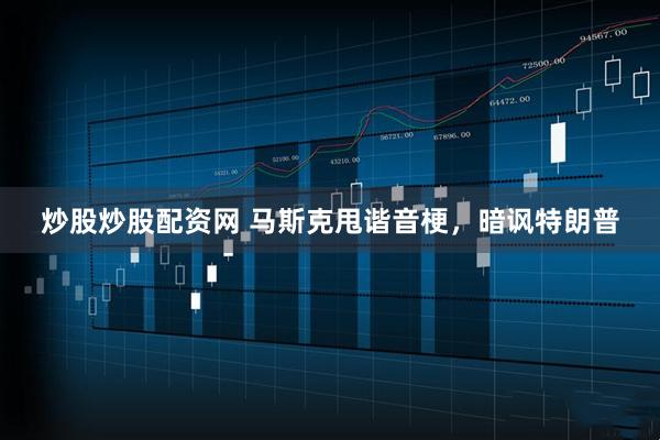 炒股炒股配资网 马斯克甩谐音梗，暗讽特朗普